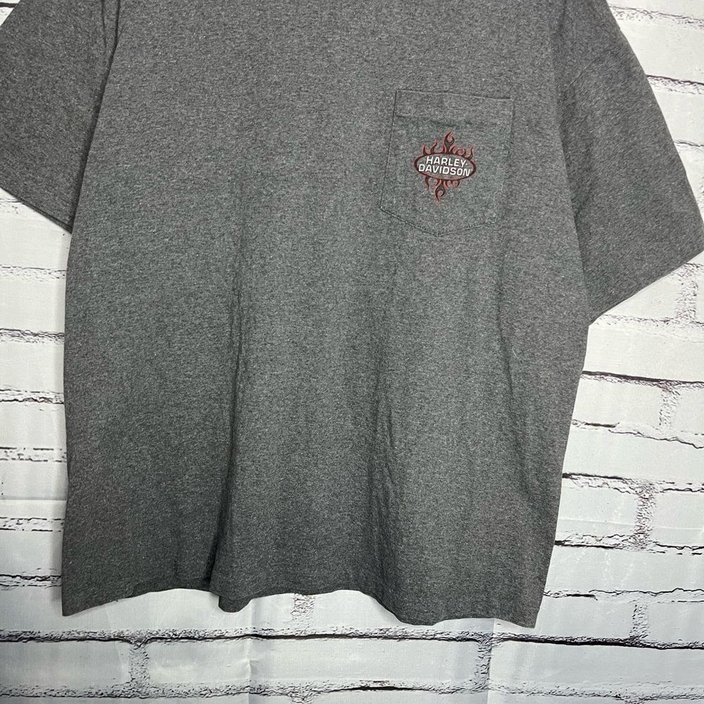 Harley Davidson XL Fresno California Graphic Tee Black Biker Vintage Streetwear - Picture 4 of 14